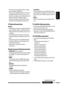 Page 35ENGLISH
35REFERENCES
• PLEASE WAIT
  The unit is preparing to use the Bluetooth function. If 
the message does not disappear, turn off and turn on 
the unit, then connect the device again (or reset the 
unit).
• RESET 8
  Check the connection between the adapter and this 
unit.
 Satellite Radio operations
•  To know more about SIRIUS Satellite Radio or to sign 
up, visit .
•  For the latest channel listings and programming 
information, or to sign up for XM Satellite Radio, visit 
.
 iPod/iPhone...