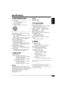 Page 3535
ENGLISH
Specifications
[AM Tuner]Sensitivity: 20 µV
Selectivity: 35 dB
  CD PLAYER SECTION
Type: Compact disc player
Signal Detection System: Non-contact optical 
pickup (semiconductor laser)
Number of channels:  2 channels (stereo)
Frequency Response:  5 Hz to 20 000 Hz
Dynamic Range:  96 dB
Signal-to-Noise Ratio:  98 dB
Wow and Flutter: Less than measurable limit
MP3 decoding format: 
  MPEG1/2 Audio Layer 3 
  Max. Bit Rate: 320 Kbps
WMA (Windows Media
® Audio) decoding 
format:
  Max. Bit Rate:...