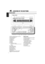 Page 544
ENGLISH
LOCATION OF THE BUTTONS
Control panel
1(standby/on attenuator) button
2LOUD (loudness) button
3SEL (select) button
4Display window
5Loading slot
60 (eject) button
7CD button
8AM button
9FM button
p
 ¢/4  buttons
• Also functions as SSM buttons when pressed
together.
q+/– buttons
wDISP (display) button
eMO (monaural) button
rNumber buttons
tRPT (repeat) button
yRND (random) button
uMODE button
iSCM (sound control memory) button
o
(control panel release) button
Display window
;SCM (sound control...