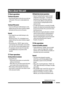 Page 43ENGLISH
17REFERENCES
 Basic operations
Turning on the power
•  By pressing SRC button on the unit, you can also turn 
on the power. If the source is ready, playback also 
starts.
Turning off the power
•  If you turn off the power while listening to a track, playback will start from where it had been stopped 
previously next time you turn on the power.
General
•  If you change the source while listening to a disc, playback stops.
  Next time you select “CD” as the playback source, 
playback will start...