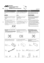 Page 1931
KD-BT11
Installation/Connection Manual
°“√µ‘
¥µ—
È
ß/§Ÿ
Ë
¡◊
Õ°“√µ‘
¥µ—
È
ß
Руководство по установке/подключениюGET0507-004A
[U]
 ENGLISH
This unit is designed to operate on 12 V DC, NEGATIVE ground 
electrical systems. If your vehicle does not have this system, a 
voltage inverter is required, which can be purchased at JVC car audio 
dealers.
WARNINGS
To prevent short circuits, we recommend that you disconnect the 
battery’s negative terminal and make all electrical connections before 
installing the...