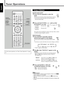 Page 11447
English
Tuner Operations
For basic tuner operations, see “Basic Tuner Operations” on page
16.
FM/AM
B.SEARCH F.SEARCH
VCR CHANNEL
TUNING
SOURCE
DVD player*AUX IN
FM AM
DISPLAY
B.SEARCH DOWN
REWUP
FF
F.SEARCH
RETURN STEP
TV/VIDEO
TV VOLUME
TV CHANNEL
SUBTITLE
TOP MENUTV STANDBY/ON
AUDIO
VCR
VCR 
CONTROL
TUNER PRESET
ENTER
VOLUME
MENU
AUDIO/
FM MODE
VCR CHANNEL
TUNING
DVD FM/AM AUX
MUTING
123
456
789
0
REMAIN
PROGRAM
D.R.C ZOOMSETUP
PROGRESSIVE
DSP MODE
SLEEP
TEST PRO LOGICSETTINGSOUND
CLEAR...