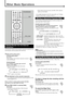 Page 2017
Other Basic Operations
10 20 30 60
150 120 90
OFF
 (Canceled)
SLEEP
Enjoying Sounds from the External
Component
You can enjoy sounds from the external component connected to the
AUX IN jacks on the rear panel of the center unit.
1 Select AUX as the source.
From the remote control:
Press AUX.
Source changes to the external component connected
to the AUX IN jacks.
On the front panel:
Press SOURCE repeatedly until “AUX IN”
appears on the display.
•Each time you press the button, the source
changes as...