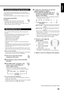 Page 9124
English
Adjusting Dolby Surround
You can adjust the following settings while activating Dolby
Surround.
It is recommended that you make adjustments from your actual
listening point while listening to reproduced sounds.
–Output balance for the front speakers
–Output balance for the rear speakers
–Output level for the rear speakers*
–Output level for the subwoofer
• When Dolby 3 Stereo is activated, you cannot adjust the rear
speakers.
* The adjustment is separately memorized for Digital Multichannel...