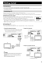 Page 117
Getting started
Connections
•Do not connect the AC power cord until all other connections have been made.
• Since different components often have different terminal names, carefully read the instructions supplied with the component
you are going to connect.
Connecting a TV
To view pictures and on-screen displays, connect a TV to the center unit.
• Distortion of picture may occur when connecting to a TV through a VCR, or to a TV with a built-in VCR.
• You need to set “MONITOR TYPE” on the PICTURE menu...