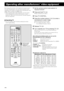 Page 6662
By changing the remote control signals from preset ones to
the other manufacturers’, you can use the remote control
supplied for this system to operate other manufacturers’ TVs,
VCRs, CATV converters and DBS tuners.
• When operating other video equipment, aim the remote
control directly at the remote control sensor on each
equipment. Refer also to the instruction manuals supplied
with your equipment.
7Operating TV
• You can operate a JVC TV without setting the remote
control signal setting.
*...