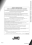 Page 46EN
0508YOMMDWJMM © 2008 Victor Company of Japan, Limited
TH-P7/TH-P5/TH-P3/TH-G10DVD DIGITAL CINEMA SYSTEM
SAFETY INSTRUCTIONS
“SOME DOS AND DON’TS ON THE SAFE USE OF EQUIPMENT”
This equipment has been designed and manufactured to meet international safety standards but, like any 
electrical equipment, care must be taken if you are to obtain the best results and safety is to be assured.
Do read the operating instructions before you attempt to use the equipment.
Do ensure that all electrical connections...