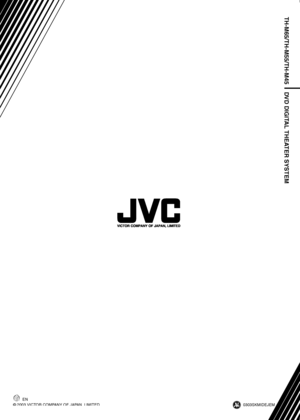 Page 68EN
0303SKMIDEJEM © 2003 VICTOR COMPANY OF JAPAN, LIMITED
TH-M65/TH-M55/TH-M45 DVD DIGITAL THEATER SYSTEM
TH-M65-55-45[J].book  Page 68  Friday, March 14, 2003  6:52 PM
 