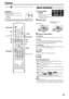 Page 1916
Playback
 The mark  shows the types of discs the operation is available 
for.
IMPORTANT
Before using the remote control for the 
following operation; 
1 Set the remote control mode selector to 
AUDIO.
2Press DV D.
1Press OPEN/
CLOSE.
 The system turns on and the 
disc tray comes out.

0 on the center unit functions same as OPEN/CLOSE on 
the remote control.
2Place a disc.
3Press 3 (play button).
For MP3/WMA
The file control display (see page 24) appears on the TV screen.
For JPEG
Each file (still...