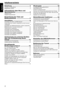 Page 41
Deutsch
Inhaltsverzeichnis
Einleitung ........................................ 2
Hinweise zur Handhabung  ....................................................2
Mitgeliefertes Zubehör  ..........................................................2
Informationen  über Discs und 
Speicherkarten ........ ........................ 3
Geeignete Discs  ........... ................................................ .........3
Geeignete Speicherkarten  .....................................................4
Bezeichnung...