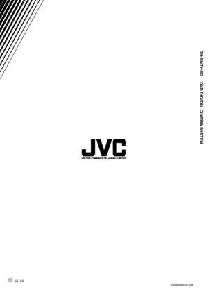 Page 96GE, FR
0404SKMIDEJEM © 2004 VICTOR COMPANY OF JAPAN, LIMITED
TH-S9/TH-S7 DVD DIGITAL CINEMA SYSTEM
TH-S9S7[E-EN]-09Cov4.fm  Page 48  Wednesday, March 31, 2004  1:43 PM
 