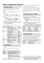 Page 88
Basic setting for picture
COLOUR SYSTEM
You can select the appropriate colour system
when the picture is not clear or no colour
appears.
Press the COLOUR SYSTEM button to select a
setting.
In TV mode:
AUTOPALSECAM
In VIDEO mode:
AUTOPALSECAM
NTSC3.58 NTSC4.43
To operate this function with a menu:
❇
MENUPICTUREPICTURE FEATURES
COLOUR SYSTEM
For the colour system in each country or region,
see the table below:
Area Country or Region SystemBahrain, Kuwait, Oman, Qatar,
United Arab Emirates, Yemen, etc.
PA...