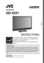 Page 2ENGLISH
As an “ENERGY STAR®” partner, JVC has determined that 
this product or product model meets the “ENERGY STAR®” 
guidelines for energy efficiency.
Please read the important notice for energy efficiency on 
page 47.
Important Note:
In the spaces below, enter the model and serial number of your monitor 
(located at the rear of the cabinet). Staple your sales receipt or invoice to 
the inside cover of this guide. Keep this user’s guide in a convenient place 
for future reference. Keep the carton and...