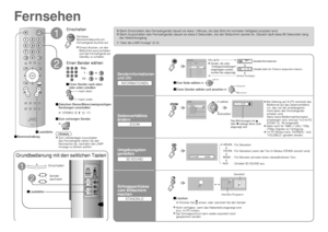 Page 1512
BBC1
12 : 00
16 : 9   ZOOM
HÖHEN 3D SOUND
PR ID
AV
02
03
04
05
06
07
08
09PR LISTE
01BBC1
AUTO
PANORAMIC
14:9 ZOOM
16:9 ZOOM
16:9 ZOOM UNTERTITEL
VOLLBILD ZOOM
NORMAL
P
1
2
Fernsehen
 Zum  vollständigen  Ausschalten 
des Fernsehgerät ziehen Sie den 
Netzstecker ab, nachdem die LAMP-
Anzeige zu blinken aufhört.
 Bei Stellung auf AUTO wechselt das 
Bildformat auf das Seitenverhältnis 
um, das von der empfangenen 
Information des Fernsehgeräts 
erhalten wird.
  Wenn keine Bildformatinformation 
empfangen...