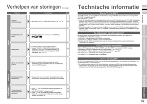 Page 20
31

NEDERLANDS
32

BELANGRIJK!
VOORBEREIDING
GEBRUIK
INSTELLINGEN
PROBLEMEN?
Weergave
Functies
“T-V LINK” biedt de TV de mogelijkheid om informatie op een gemakkelijke wijze te delen met een aangesloten “T-V LINK”-compatibel apparaat.Door gebruik van T-V LINK:U kunt de kanaalinformatie die u geprogrammeerd hebt voor uw TV verzenden naar het “T-V LINK”-compatibele apparaat, zodat zowel de TV als het externe apparaat over dezelfde kanaalinstellingen beschikken. Wanneer een nieuw extern apparaat wordt...