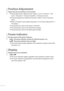 Page 4930
  Position  Adjustment 
Adjusts the picture position on the monitor.
● Vertical adjustment is effective when “ Aspect ” is set to “ 14:9 Zoom ”, “ 16:9 
Zoom ”, “ Panoramic ”, “ 16:9 Zoom Subtitle ”, or “ Panoramic Zoom ”.
● Horizontal adjustment is effective only when “ Aspect ” is set to “ Panoramic 
Zoom ”.
● When a PC signal is input, adjust the position on “ PC Position Adjustment ” in 
” PC  Setting ”.
● The positioning is reset as the power is turned off.
● The positioning is reset as the...