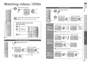 Page 15
21

ENGLISH
22

>EXT-1DubbingEXT-2
EXT-4
EXT-3
EXT Setting
TV

>EXT-1DubbingEXT-2
EXT-4
EXT-3
EXT Setting
TV

>EXT-1DubbingEXT-2
EXT-4
EXT-3
EXT Setting
TV

ID ListVHSS-VHSDVCCAMSATSTBGAMEDVDDVR
>EXT-1DubbingEXT-2
EXT-4
EXT-3
EXT Setting
TV

ID ListVHSS-VHSDVCCAMSATSTBGAMEDVDDVR
>EXT-1DubbingEXT-2
EXT-4
EXT-3
EXT Setting
TV

>EXT-1DVDDubbingEXT-2
EXT-4
EXT-3
EXT Setting
TV

>EXT-1DubbingEXT-2
EXT-4
EXT-3
EXT Setting
TV

>EXT-1DubbingEXT-2
EXT-4
EXT-3
EXT Setting
TV

Set Up

Set UpAuto ProgramComponent...