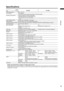 Page 4543
PD-42/35DX(ASIA) / LCT1373-001A / English
ENGLISH
Specifications
Design and specifications subject to change without notice.Pictures displayed on the screen using this TV’s ZOOM functions should not be shown for any commercial or demonstration purpose 
in public places (cafes, hotels, etc.) without the consent of the owners of copyright of the original picture sources, as this constitutes an 
infringement of copyright.
Model
ItemPD-42DX PD-35DX
Broadcasting systems B, G, I, D, K, K1
Colour systems...