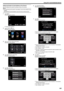 Page 159Setting the Sender’s E-mail Address of the Camera
Sets the address to be used for sending e-mails on the camera.
Memo : 
0By using Gmail as the sender’s mail address, some of the settings can be
omitted.
Use of Gmail is recommended for users who have a Gmail account.1 Tap “MENU”.
(Operation on this camera)
.
0The top menu appears.
2 Tap the “Wi-Fi” ( 0014
) icon.
(Operation on this camera)
.
3Tap  001D on the lower right of the screen.
(Operation on this camera)
.
4Tap “COMMON Wi-Fi SETTING”.
(Operation...