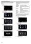 Page 164Setting Self Recording on this Camera (DETECT/MAILSETTING)
Sets whether to record videos on this camera during detection.
1 Tap “MENU”.
(Operation on this camera)
.
0The top menu appears.
2 Tap the “Wi-Fi” ( 0014
) icon.
(Operation on this camera)
.
3Tap “DETECT/MAIL” ( 0012).
(Operation on this camera)
.
4Tap “SELF RECORDING”.
(Operation on this camera)
.
5Tap “ON” or “OFF” to make a selection.
.
0Select “ON” to record videos on this camera.
0 Select “OFF” not to record videos on this camera....