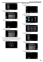 Page 165.
5Tap “ACCESS POINTS”.
(Operation on this camera)
.
6Tap “ADD”.
(Operation on this camera)
.
7Tap “EZ REGISTRATION WPS”.
(Operation on this camera)
.
8Activate WPS of the access point (wireless LAN router) within 2 minutes.
0 To activate WPS, refer to the instruction manual of the device in use.
9 After registration is complete, tap “OK” on the camera’s screen.
(Operation on this camera)
.
oSearch and Register1
Tap “MENU”.
(Operation on this camera)
.
0The top menu appears.
2 Tap the “Wi-Fi” ( 0014
)...