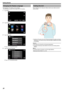 Page 20Changing the Display Language
The language on the display can be changed.
*The following is a screen of the model with Wi-Fi functions.1 Tap “MENU”.
.
2Tap “SETUP”.
.
3Tap “LANGUAGE”.
.
0Tap  001F or  001E to scroll the screen.
4 Tap to the desired language.
.
0Tap  001F or  001E to scroll the screen.
Holding this Unit
When holding this unit, keep your elbows close to your sides to prevent
camera shake.
.
0Hold the LCD monitor with your left hand and adjust the angle accordingly.
Holding the LCD monitor...