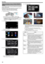 Page 44Capturing Subjects Clearly (TOUCH PRIORITYAE/AF)
“TOUCH PRIORITY AE/AF” is a function that adjusts focus and brightness
based on a tapped position.
By registering the face of a person beforehand, you can enable tracking of
the person even without specific selection during recording.
This function is available for both videos and still images.
*The following is a screen of the model with Wi-Fi functions.
1 Open the LCD monitor.
.
0Set the recording mode to either  0010 video or  0011 still image.
0 To...