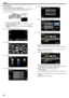 Page 88Editing Playlists
You can change the content of a created playlist.
However, the playlists created from Digest Playback cannot be changed.
0 The following is a screen of the model with the built-in memory.
1
Open the LCD monitor.
.
0Check if the recording mode is  0010.
0 If the mode is  0011 still image, tap  0011 on the recording screen to display
the mode switching screen.
Tap  0010 to switch the mode to video. (You can also use the  0010/0011  button
on this unit.)
2 Tap “