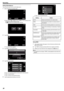 Page 36Setting White Balance
You can set the color tone to suit the light source.
1Select the Manual recording mode.
.
0If the mode is  P Intelligent Auto, tap  P on the recording screen
to display the mode switching screen.
Tap  H
 to switch the recording mode to Manual.
.
2 Tap “MENU”.
.
0The shortcut menu appears.
3 Tap “MENU” in the shortcut menu.
.
4Tap “WHITE BALANCE”.
.
0Tap  3 or  2 to move upward or downward for more selection.
0 Tap  L to exit the menu.
0 Tap  J to return to the previous screen.
5 Tap...