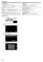 Page 100SHUTTER MODE
Continuous shooting settings can be adjusted.
SettingDetailsRECORD ONE
SHOTRecords one still image.CONTINUOUS
SHOOTINGRecords still images continuously while the SNAPSHOT button is pressed.Memo : 
0 Some SD cards may not support continuous shooting.
0 The continuous shooting speed will drop if this function is used repeatedly.
Displaying the Item
1
Open the LCD monitor.
.
0Check if the recording mode is  B.
2 Tap “MENU”.
.
0The shortcut menu appears.
3 Tap “MENU” in the shortcut menu.
.
4Tap...