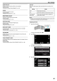 Page 89SCENE SELECT
Settings to suit the shooting condition can be selected.
Operating Details
“Shooting According to Scene (Subject)” (A p. 30)
FOCUS Focus can be adjusted manually.
Operating Details
“Adjusting Focus Manually” (
A p. 32)
BRIGHTNESS ADJUST Adjusts the overall brightness of the screen.
Operating Details
“Adjusting Brightness” (A p. 33)
WHITE BALANCE Adjusts the color according to the light source.
Operating Details
“Setting White Balance” (
A p. 34)
BACKLIGHT COMP. Corrects the image when the...