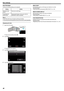 Page 96SHUTTER MODE
Continuous shooting settings can be adjusted.
Setting Details
RECORD ONE
SHOT Records one still image.
CONTINUOUS
SHOOTING Records still images continuously while the
SNAPSHOT button is pressed. Memo : 
0
Some SD cards may not support continuous shooting.
0 The 
continuous shooting speed will drop if this function is used repeatedly. Displaying the Item
1
Open the LCD monitor.
. 0
Check if the recording mode is B.
2 Tap “MENU”.
. 0
The shortcut menu appears.
3 Tap “MENU” in the shortcut...