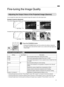 Page 41Fine­tuning  the Image Quality
Adjusting  the  Output  Value  of  the  Projected  Image (Gamma)
You can adjust  the output  value of the projected image  with respect to the video signal  input.
Example of gamma  adjustment
The overall  image appear  brighter with respect  to the original  image, making the  dark areas more visible.
.
0
2550
255
The photos are for illustrative purposes only.
Input Value
Output Value
Increases the
 contrast with respect  to the original  image, creating a greater  sense...