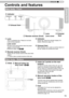 Page 1515
ENGLISH
⑦ Feet
Controls and features
①  Lens 
This is a projection lens. Please do not look 
inside during projection. 
②  Remote receiver (front) 
Please aim the remote control at this area when 
using it. 
(*) T
here is also a remote receiver at the rear.
③  Indicator 
 Please see “
About the indicator display ”
 for 
details. (Reference page: 17)
④  Exhaust Vent 
 Warm air ﬂows out in order to cool the interior of 
the set. Please do not block the vents.
⑤ Inlets⑥ Manual  button for 
     lens...