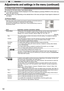 Page 5252
Operation
3
Adjustments and settings in the menu (continued)
Menu item description
All numbers for the items within [  ]are default settings.
●  It is possible to operate all items displayed in the menu display by pre\
ssing OK/BACK or the cursor (up, 
down, left, right arrows).
●  Displayed items vary depending on the selected item in the menu and type\
 of input signal or absence of any signal.
[1] Picture Adjust
Adjust the video image contents and projector projection environment pic\
ture to 
your...