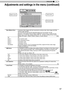 Page 5757
ENGLISH
Adjustments and settings in the menu (continued)
Clear Motion DriveIt improves video images with fast movements to produce clear video imag\
es with little 
residual image retention.
This cannot be set when the PC Signal/3D Signal and "[2-3] 2D/3D" are ON\
.
Moreover, it may happen that the image is distorted in some scenes, or light and\
 dark 
flashes occur. In this case, please choose "Off", etc., and then a setting of your choice. 
Settings: Off, Mode 1, Mode 2, Mode 3,...