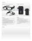 Page 2Accessories
PK-AG3G
: :  3D RF Active Shutter Glasses for use with all JVC 3D Projectors
: :  RF Design for easy operation
: :  Requires PK-EM2G 3D RF Emitter
: :  Optically matched for high brightness and color accuracy
: :   Can be switched for 2D viewing with 3D/2D Mode Select
: :   USB charging cable and protective bag provided
  - 100 hour operation with full 2.5 hour charge
: :  Compatible with PK-EM2G 3D RF Emitter.  As a set the 
     PKAG3G & PK-EM2G may be used with previous JVC 3D...