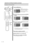 Page 2424
LAMPTEMPSTAND BYOPERATE
MENUEXIT
ENTER
4
4
ON
ENTER
OFF
FOCUSTEST
MENUEXIT
PRESETHIDE
LIGHT
OPERATE
1, 6
1, 6 2, 3
2, 3
1Press the [MENU] button
● The main menu is displayed on the screen.
2Press [5/∞] to select a main menu item and [ENTER]
to confirm
●The “Information” menu does not have a setting menu (submenu).
3Press [5/∞] to select an adjustment item and [2/3]
to change the setting value
4After setting is completed, press [EXIT]
●Each time you press the button, the menu returns to the previous...