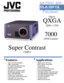 Page 1DL A-QX1GSuper Contrast D-ILA®
 Projector
7000
ANSI Lumens
Super Contrast
>1000:1Native
QXGA
2048 x 1536Features
•2048 x 1536 Native Resolution
•1000:1 Contrast Ratio
•31.5-135kHz Horizontal Scan Rate
•48-120Hz Vertical Scan Rate
•7000 ANSI Lumens
•Horizontal and Vertical Lens Shift
•HD-SDI Input Capability (option)
•HDTV 720P/1080P/1080i
•Modular Input Configuration
•12-bit Gamma, 10-bit Color Processing
•Adjustable Color Temperature
•Stackable (horizontal or vertical)Applications
•Digital Cinema 