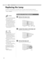 Page 4040
5Troubleshooting
Replacing the Lamp
ARemove the lamp cover
BLoosen the screws on the lamp unit
CPull out the lamp unit
The lamp is a consumable item. If the image is dark  or the lamp is turned off, replace the lamp unit. 
z
When the lamp replacement time approaches, a message is disp layed on the screen and the condition is indicated by the 
indicator. ( pP38 , 39 )
Procedure for Lamp Replacement
zRemove the screws with a  + screwdriver.
zLoosen the screws with a  + screwdriver.
zGrasp the handle and...