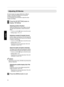 Page 36Adjusting 3D Movies
3D video images may appear differently to different
viewers. It may also be affected by your physical
condition at the time of viewing.
You are therefore recommended to adjust the video
images accordingly.
Press the [3D SETTING] button to
display “3D Setting”
Adjusting parallax (Parallax)
Adjust the displacement of the image for the left
and right eyes separately to obtain the best 3D
effect.
To do so, use the HI keys to move the cursor.
Setting range: ­15 to +15
Adjusting...