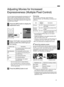 Page 39Adjusting Movies for Increased
Expressiveness (Multiple Pixel Control)
The new image­processing algorithm developed by JVC
helps to create a natural impression that is sharper at
areas in focus, and softer at areas that are not in focus,
enabling you to enjoy highly expressive 4K images with
a greater sense of depth.
Press the [MPC] button to display the
adjustment menu
>>
MENUBACK
505050
Back Operate
Select Exit Smoothing
Dynamic ContrastEnhanceFILM
4K ProfileMPC Level
Picture Adjust
Select “4K...