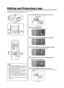 Page 4141
MENU
V- K EYSTONE H-KEYSTONE VOL.
EXIT
ENTER
2
23,5
4
QUICK ALIGN. PC VIDEOVOLUME
PRESET HIDE
ENTER
MENU EXITFREEZE
OPERATE
V-KEYSTONEH-KEYSTONESCREENDIGITAL
ZOOM
FOCUS
W
S
3,54
Notes
•Setting the logo display item in the “Logo”
menu to “ON” and switching on the power dis-
plays the D-ILA logo and then the user-set
logo. (Factory setting is “ON”)
•When the D-ILA or user-set logo is displayed
after the projector is turned on, pressing the
EXIT button will delete the logo.
•During video signal input,...