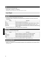 Page 50Tint
For adjusting the hue of the video image. 0 Setting range: -50 (reddish) to +50 (greenish)
* Adjustment cannot be made when “Color Profile” is set to “x.v.Color”. Input Signal
Input Level
For setting the dynamic range (gradation) of the video input. 0 If the dynamic range is not appropriate, the bright areas become overexposed, and the dark areas become
underexposed. Setting
Description
Auto Sets the input signal level automatically.
Standard Select this setting if you are inputting video signals...