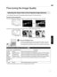 Page 41Fine-tuning the Image Quality
Adjusting the Output Value of the Projected Image (Gamma)
You can adjust the output value of the projected image with respect to the video signal input.
Example of gamma adjustment
The overall image appear brighter with respect to the original image, making the dark areas more visible.
.Increases the contrast with respect to the original image, creating a greater sense of depth.
. 1
Press the [GAMMA] button
0 Pressing the [GAMMA] button each time switches the setting in...