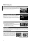 Page 12Main Features
New, impressive image quality with the 4K resolution
By employing JVC’s unique image-processing technology (MPC), focus and
blurring can be detected and adjusted in real time, allowing viewers to enjoy
the enhanced expressiveness of 4K images. (p. 39) 3D video expressions with a highly realistic feel
With the 3D feature, you can enjoy 3D movies with a more realistic effect.
(p. 32)
With the 2D-3D conversion feature, you can now enjoy 3D movies by
converting  2D videos of 
TV 
programs or...