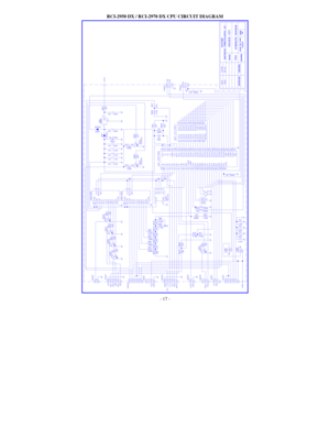 Page 17 
- 17 - RCI-2950 DX / RCI-2970 DX CPU CIRCUIT DIAGRAM   