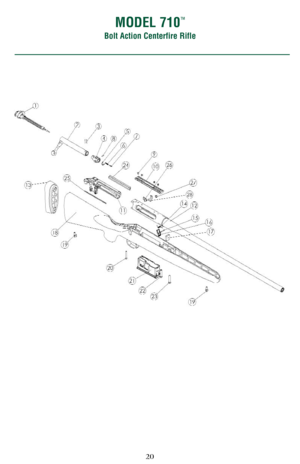 Page 2020
MODEL 710™
Bolt Action Centerfire Rifle  