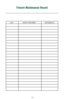 Page 2323
DATE SERVICE PERFORMED PERFORMED BY
Firearm Maintenance Record 