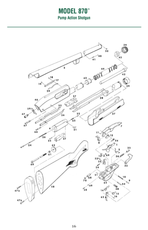 Page 1616
MODEL 870™
Pump Action Shotgun  